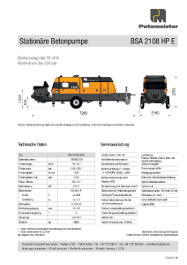 BSA 2108 HP E Typenblatt DE