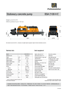 BSA 2109 H E Data Sheet EN