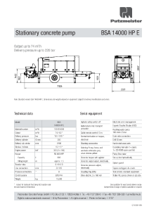 BSA 14000 HP E Data Sheet EN