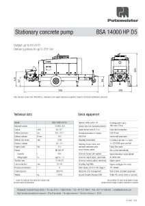 BSA 14000 HP D5 Data Sheet EN