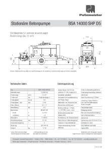 BSA 14000 SHP D5 Typenblatt DE